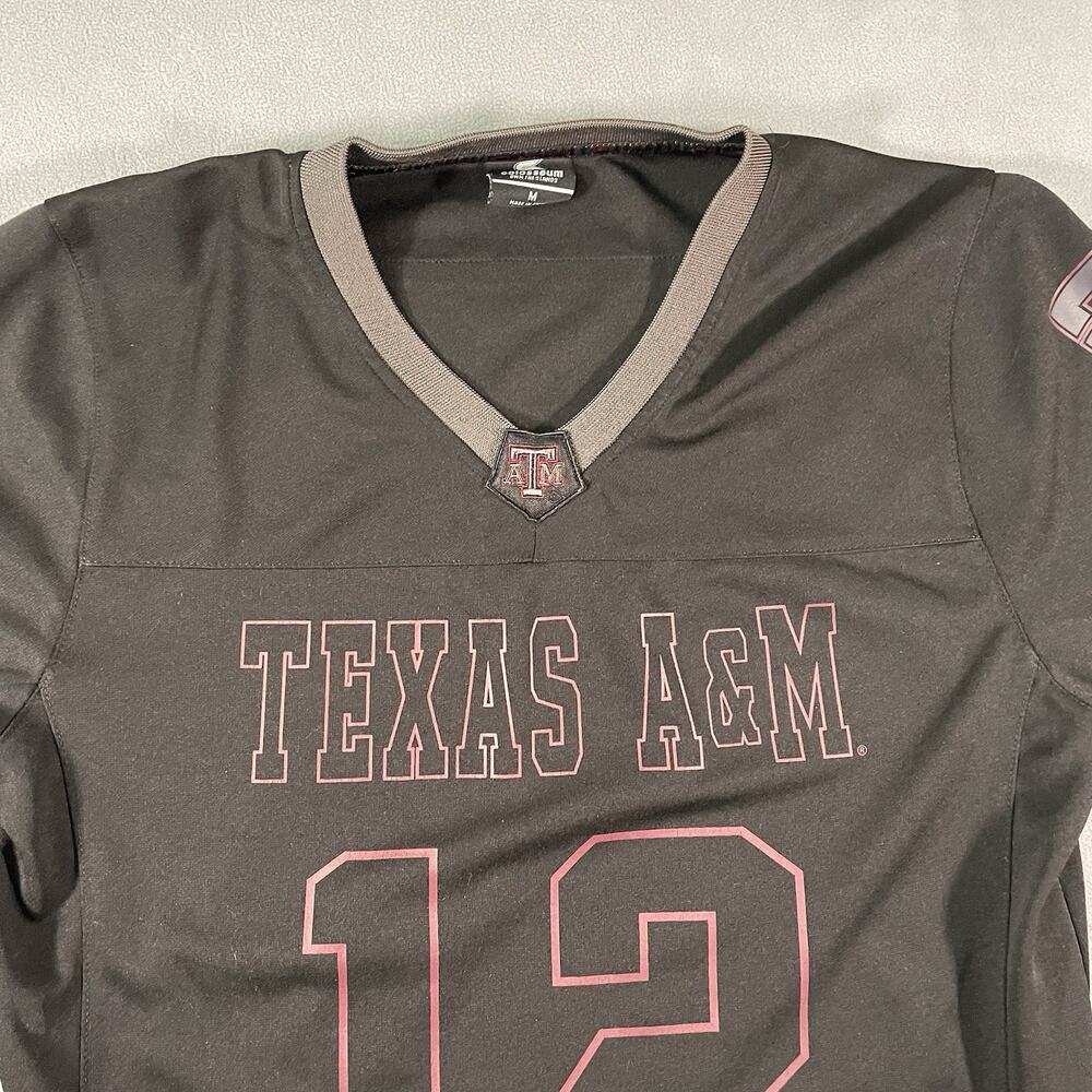 Colosseum Texas A&M Aggies Football Jersey Black Marron Size Medium - Picture 5 of 9